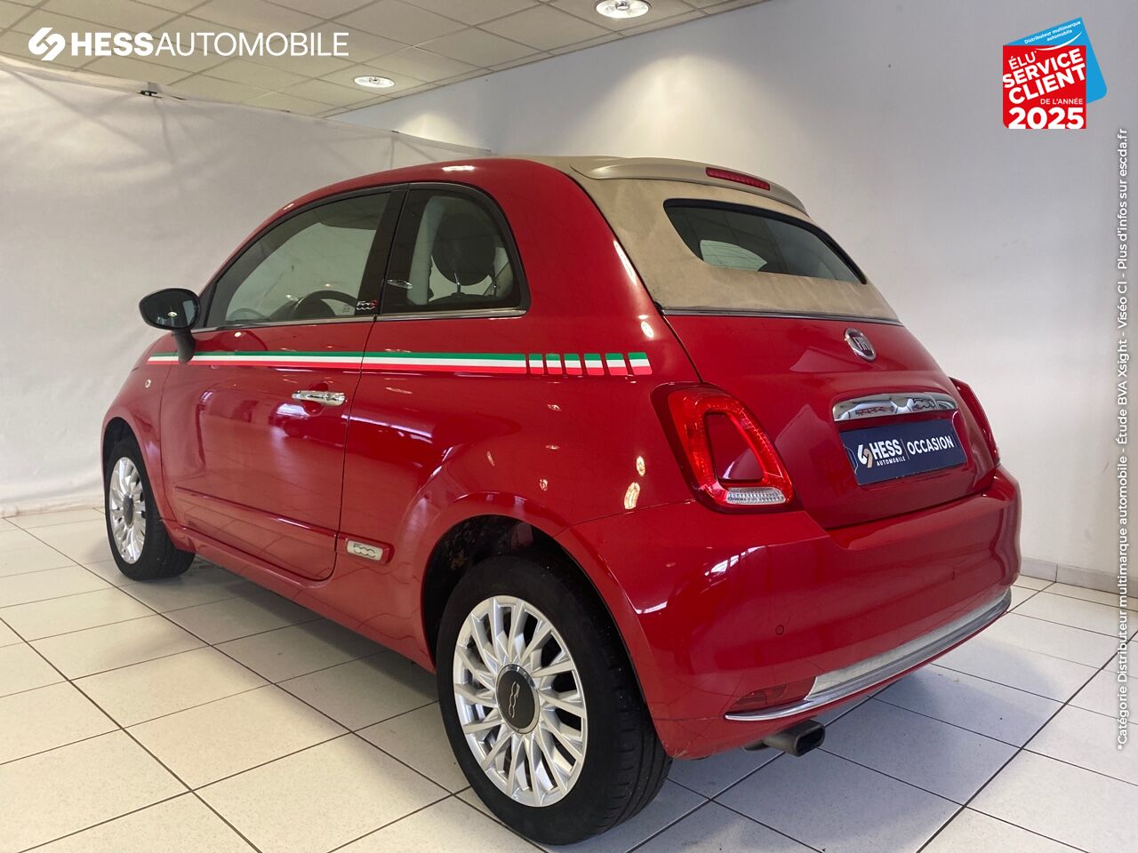 Véhicule d'occasion FIAT 500C 1.2 8V 69CH LOUNGE chez Fiat Besançon