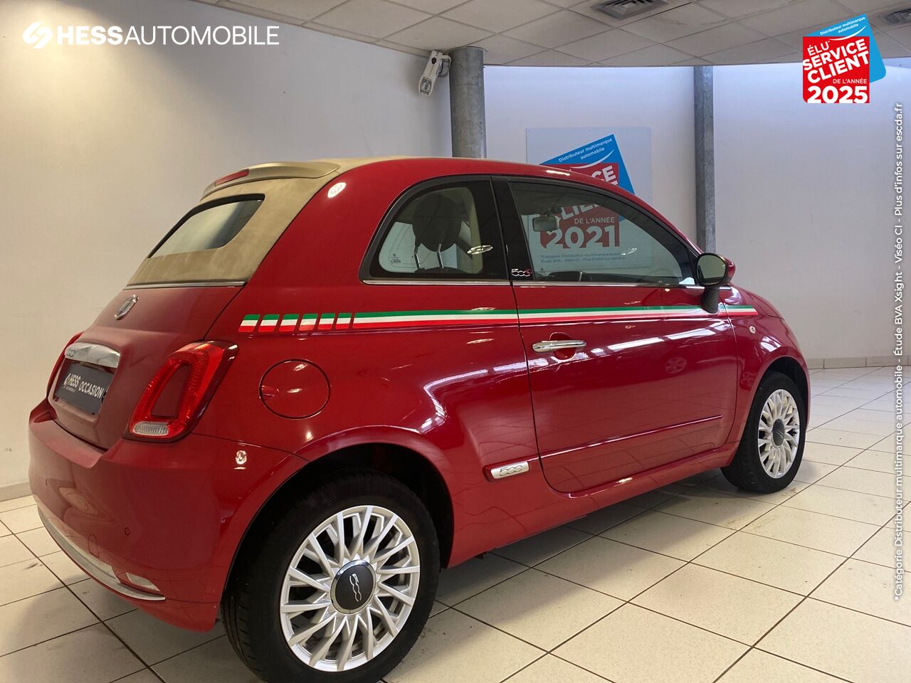 Véhicule d'occasion FIAT 500C 1.2 8V 69CH LOUNGE chez Fiat Besançon