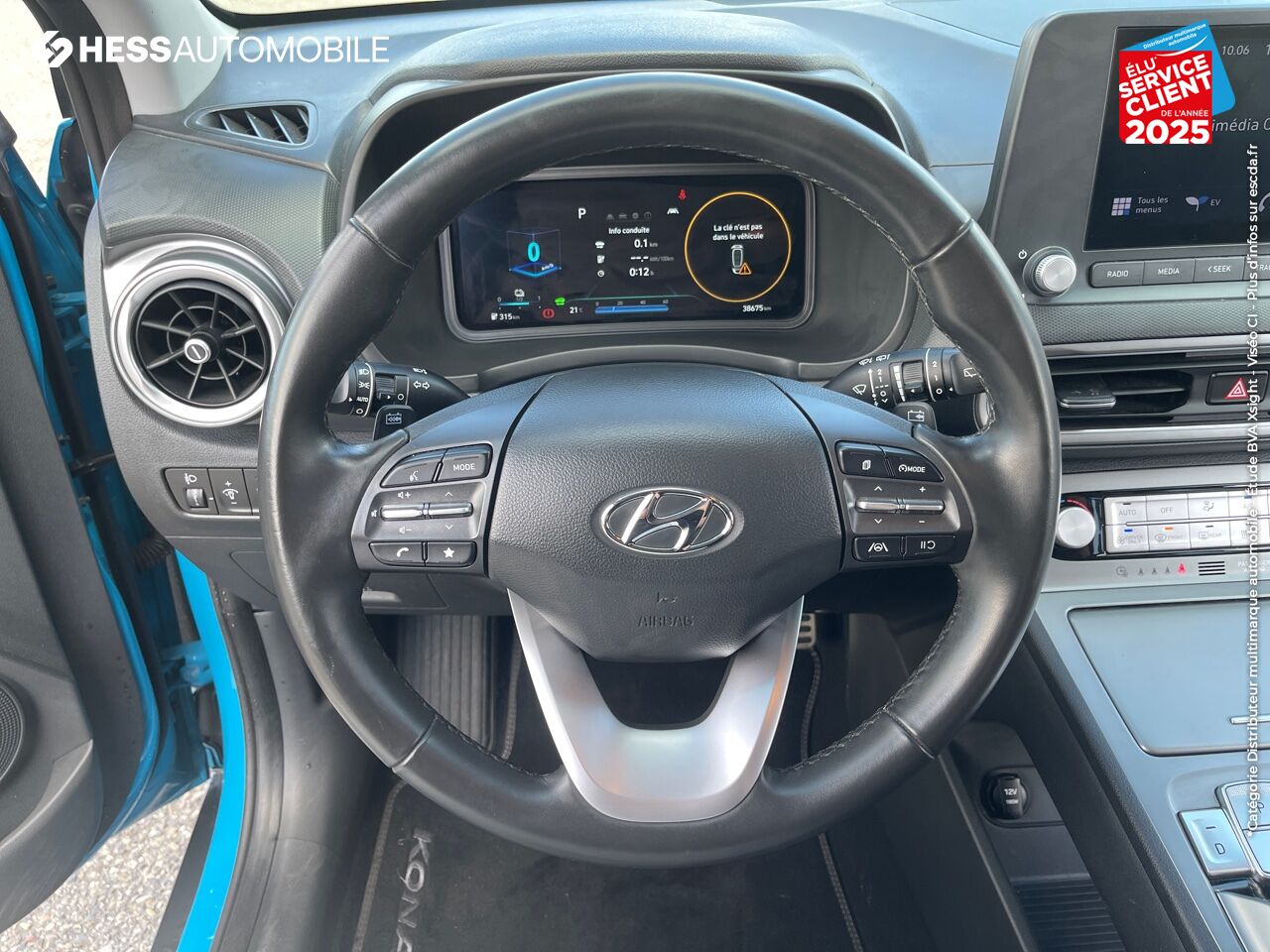 Véhicule d'occasion HYUNDAI KONA ELECTRIC 64KWH - 204CH INTUITIVE chez HESS Automobile
