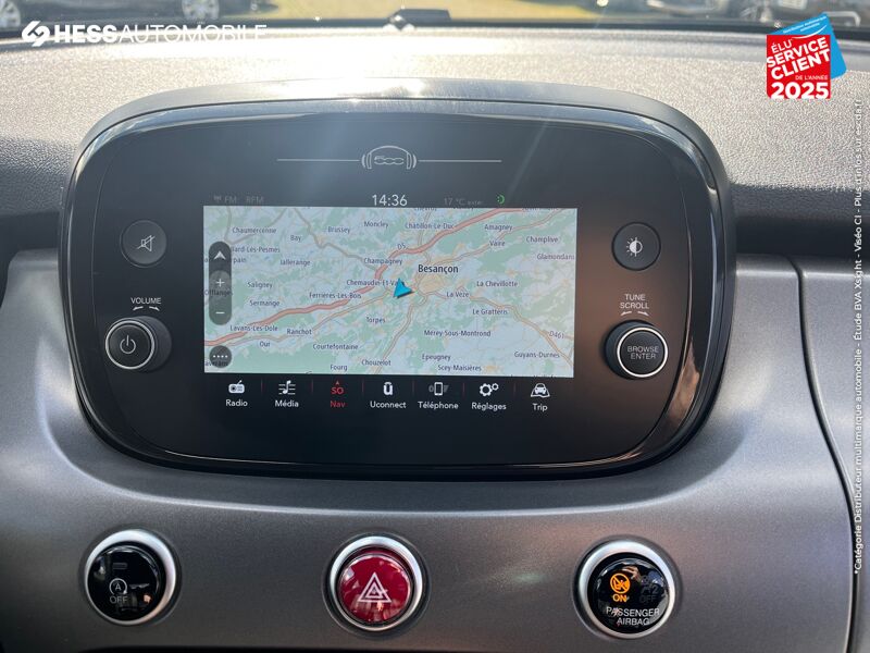 Véhicule d'occasion FIAT 500X 1.6 MULTIJET 120CH SPORT GPS CAMERA chez Fiat Besançon