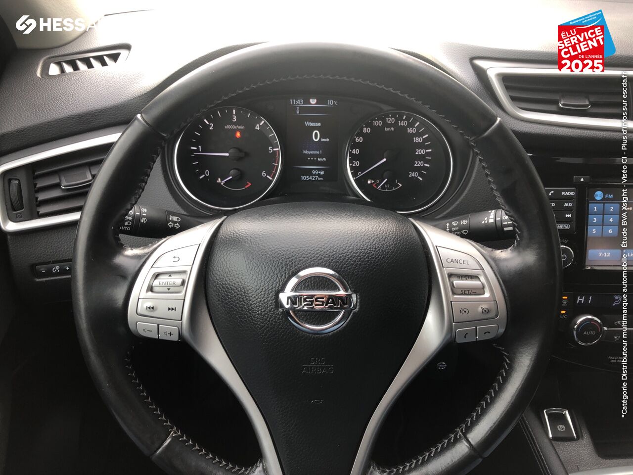 Véhicule d'occasion NISSAN QASHQAI 1.5 DCI 110CH BUSINESS EDITION 1ERE MAIN GPS RADAR AV/AR CAMERA chez Nissan Qashqai occasion