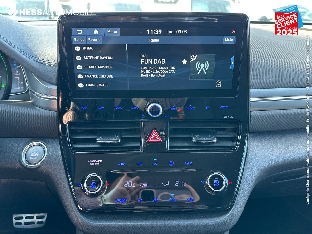 Véhicule d'occasion HYUNDAI IONIQ PLUG-IN 141CH CREATIVE 5CV GPS CAMERA chez Hyundai Colmar
