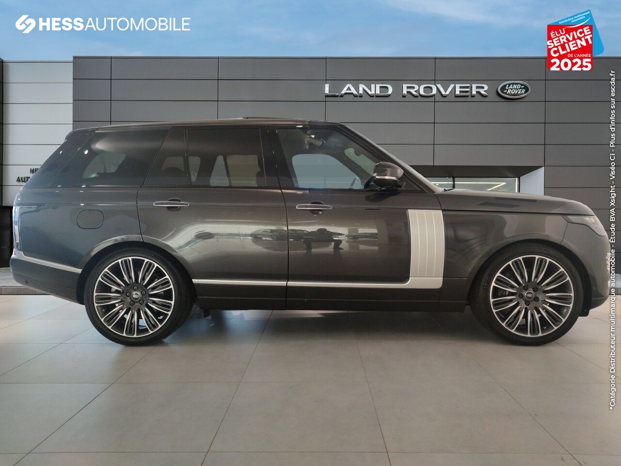 Véhicule d'occasion LAND-ROVER RANGE ROVER 4.4 SDV8 339CH AUTOBIOGRAPHY SWB MARK VII TOUVRANT MERIDIAN JA22 chez Land Rover Strasbourg