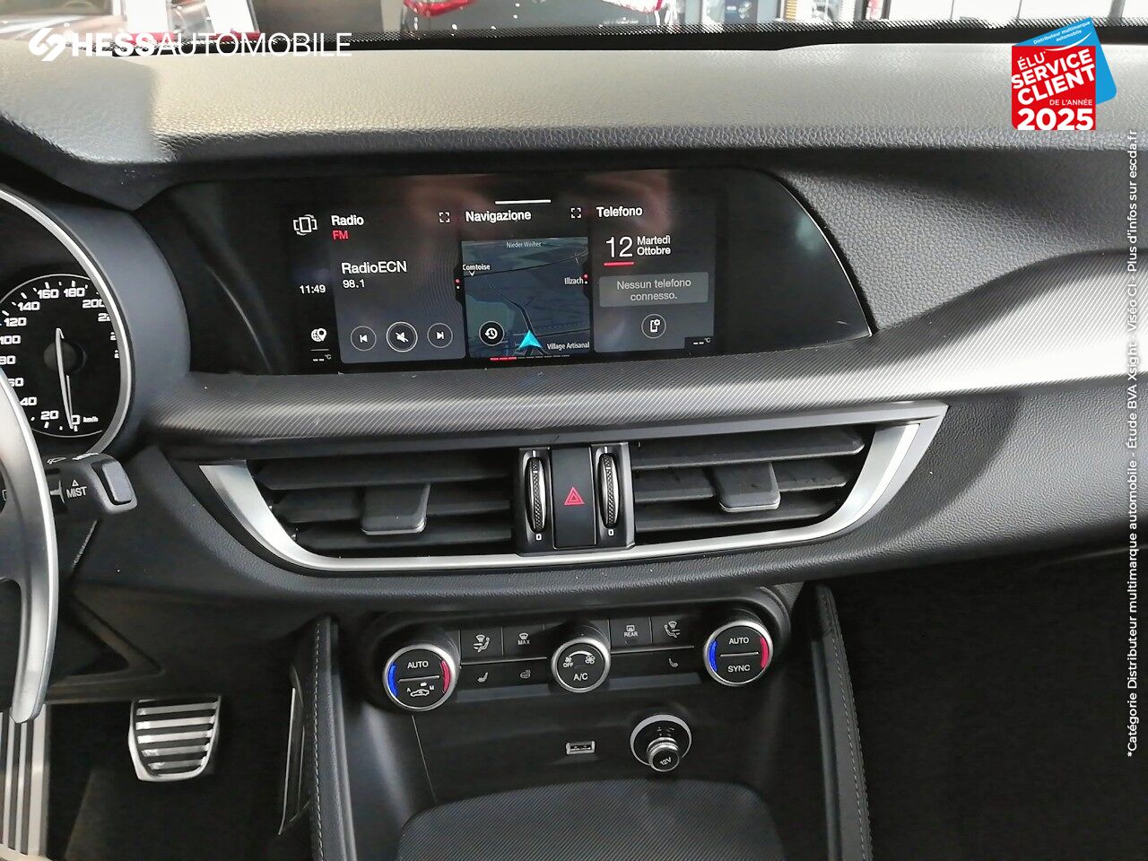Véhicule d'occasion ALFA ROMEO STELVIO 2.2 DIESEL 190CH SPRINT AT8 MY21 chez Fiat Besançon