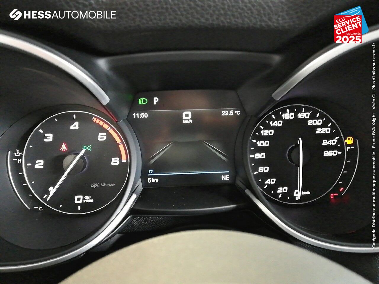 Véhicule d'occasion ALFA ROMEO STELVIO 2.2 DIESEL 190CH SPRINT AT8 MY21 chez Fiat Besançon