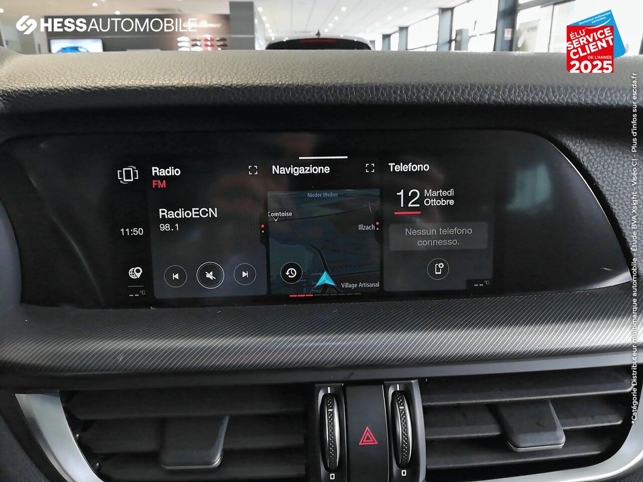 Véhicule d'occasion ALFA ROMEO STELVIO 2.2 DIESEL 190CH SPRINT AT8 MY21 chez Fiat Besançon
