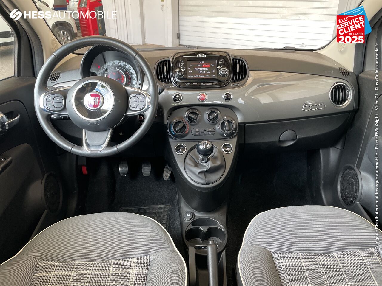 Véhicule d'occasion FIAT 500 1.2 8V 69CH LOUNGE TPANO chez Fiat Dijon