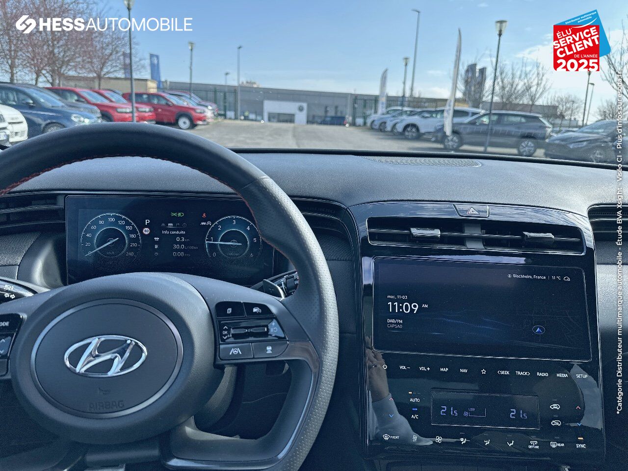 Véhicule d'occasion HYUNDAI TUCSON 1.6 CRDI 136CH HYBRID 48V N LINE EXECUTIVE DCT7 chez Hyundai Chalons
