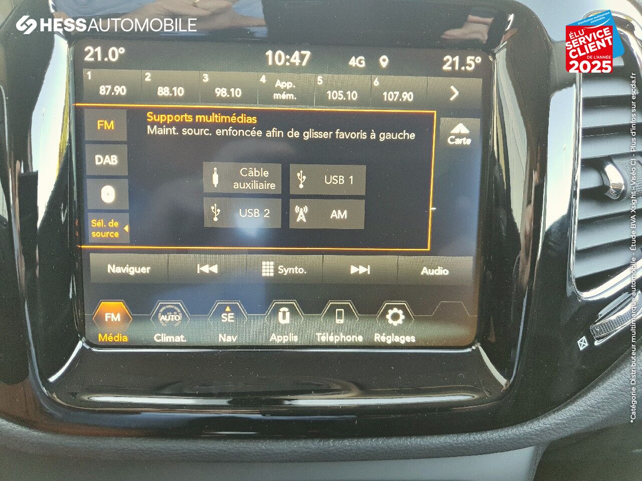 Véhicule d'occasion JEEP COMPASS 1.3 GSE T4 130CH BROOKLYN EDITION 4X2 chez Fiat Colmar