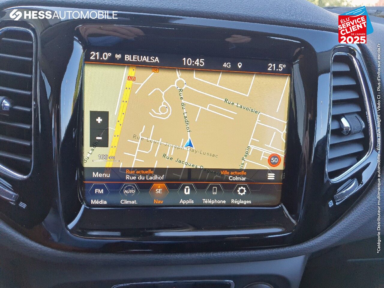 Véhicule d'occasion JEEP COMPASS 1.3 GSE T4 130CH BROOKLYN EDITION 4X2 chez Fiat Colmar