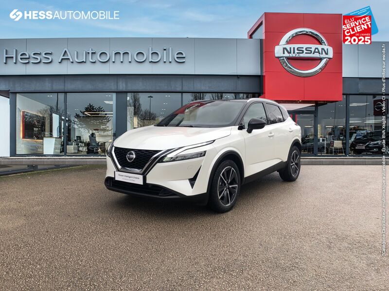 Véhicule d'occasion NISSAN QASHQAI 1.3 MILD HYBRID 158CH TEKNA+ XTRONIC TPANO SIEGE CHAUF/MASSANT GPS CAMERA chez Nissan Beaune