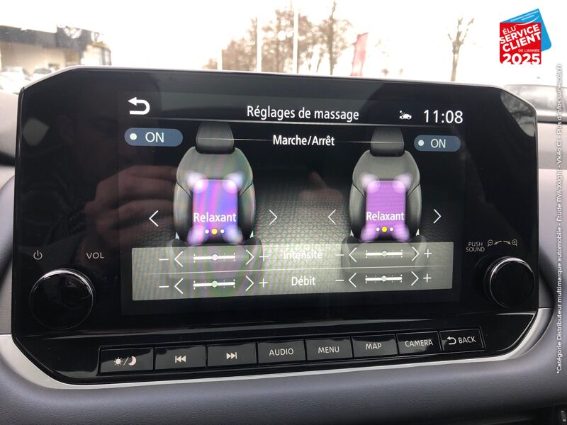 Véhicule d'occasion NISSAN QASHQAI 1.3 MILD HYBRID 158CH TEKNA+ XTRONIC TPANO SIEGE CHAUF/MASSANT GPS CAMERA chez Nissan Beaune