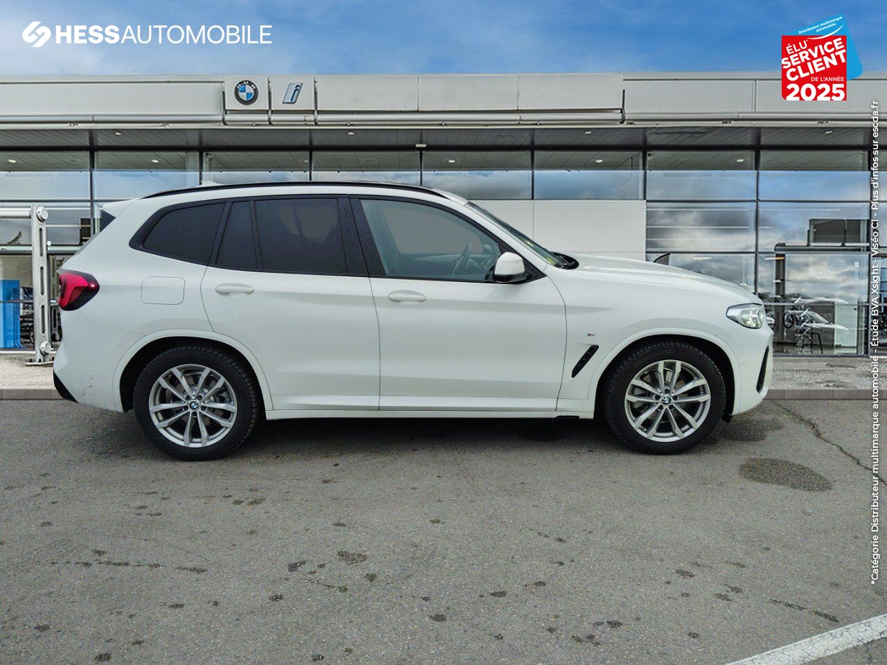 Véhicule d'occasion BMW X3 XDRIVE20D 190CH M SPORT TOUVRANT SIEGES CUIR GPS chez BMW Pontarlier