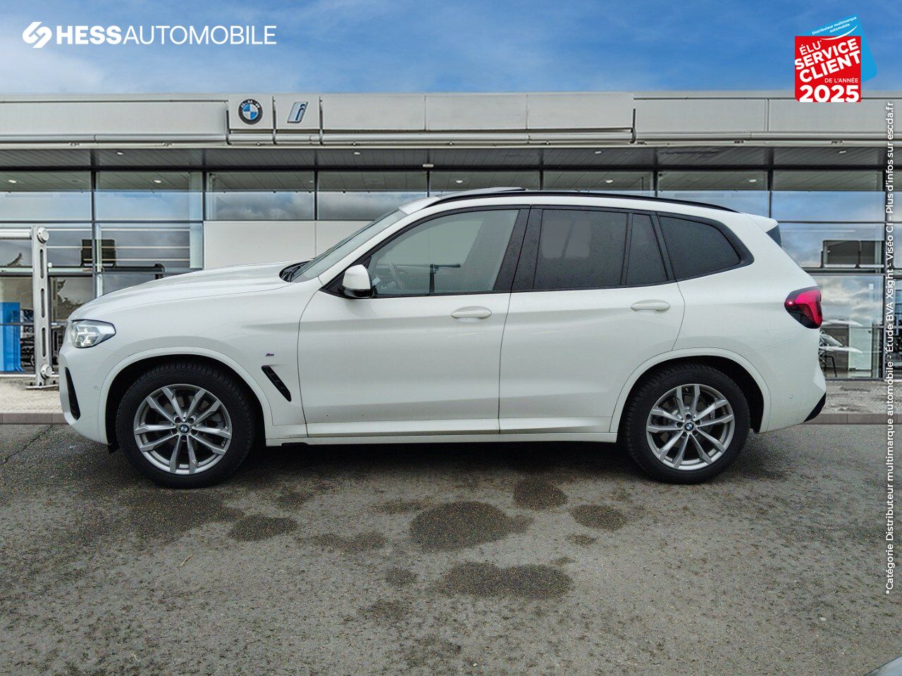 Véhicule d'occasion BMW X3 XDRIVE20D 190CH M SPORT TOUVRANT SIEGES CUIR GPS chez BMW Pontarlier