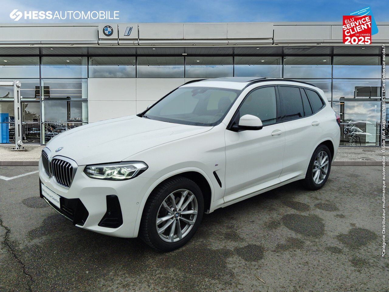 Véhicule d'occasion BMW X3 XDRIVE20D 190CH M SPORT TOUVRANT SIEGES CUIR GPS chez BMW Pontarlier