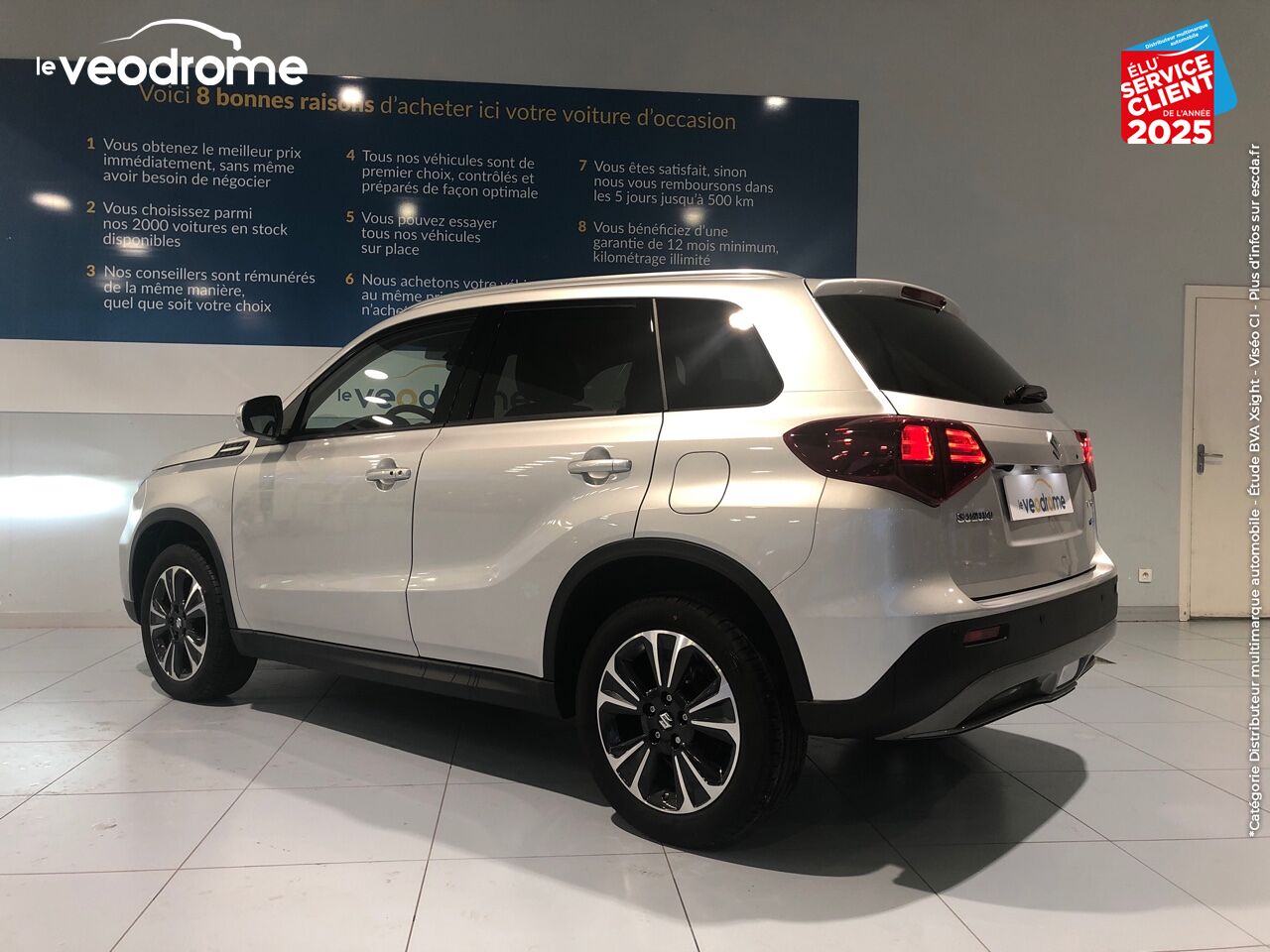 Véhicule d'occasion SUZUKI VITARA 1.4 BOOSTERJET HYBRID 129CH STYLE -23 CAMERA chez Le Veodrome