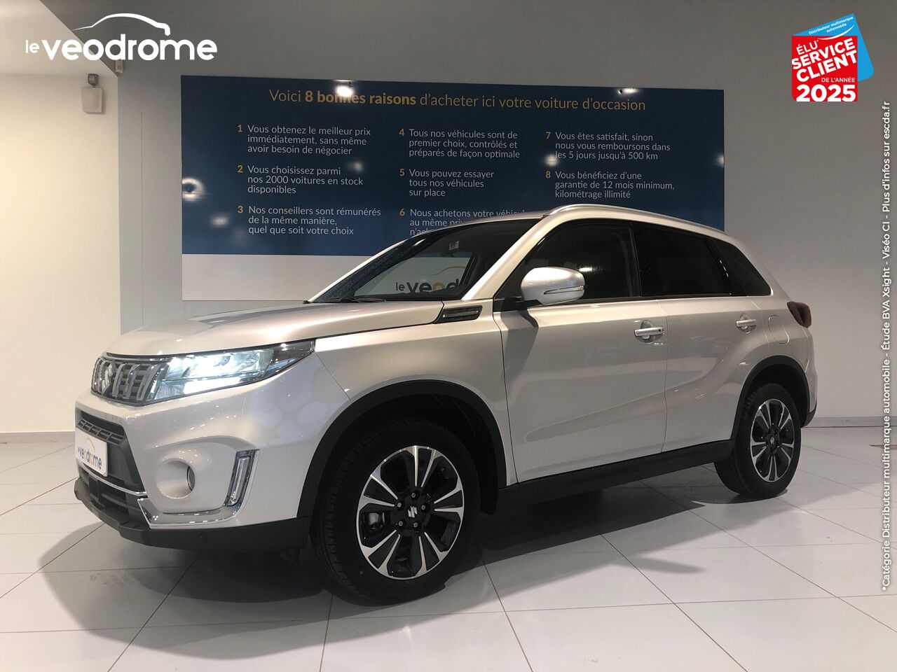 Véhicule d'occasion SUZUKI VITARA 1.4 BOOSTERJET HYBRID 129CH STYLE -23 CAMERA chez Le Veodrome