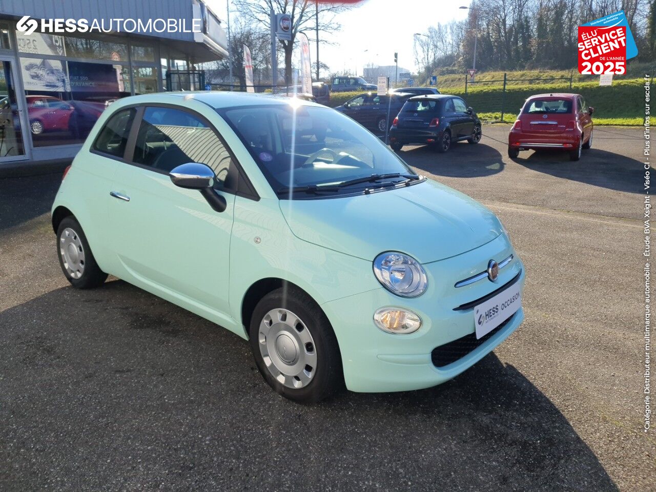 Véhicule d'occasion FIAT 500 1.2 8V 69CH ECO PACK POPSTAR chez Fiat Huningue
