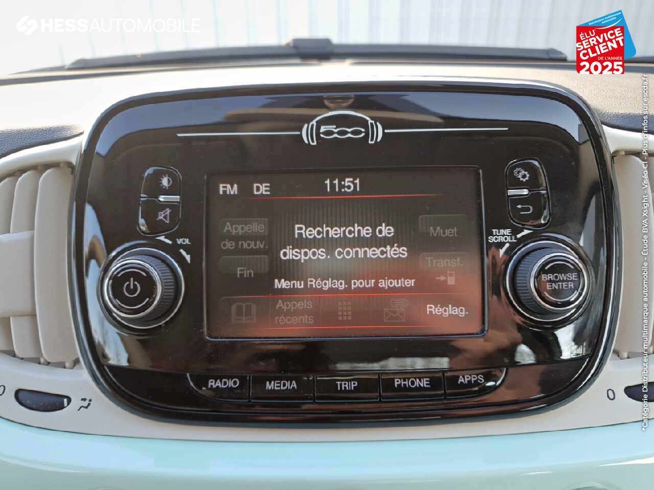 Véhicule d'occasion FIAT 500 1.2 8V 69CH ECO PACK POPSTAR chez Fiat Huningue
