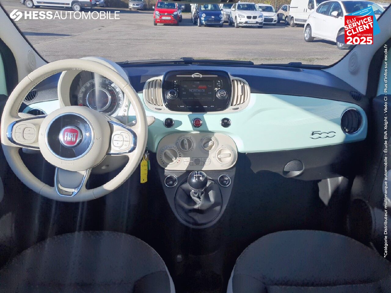 Véhicule d'occasion FIAT 500 1.2 8V 69CH ECO PACK POPSTAR chez Fiat Huningue