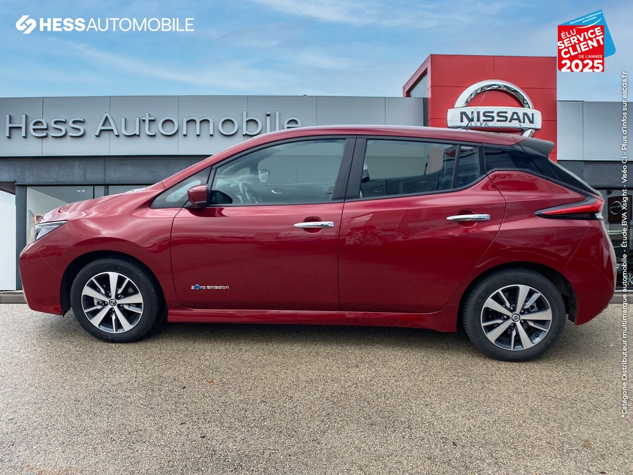 Véhicule d'occasion NISSAN LEAF 150CH 40KWH ACENTA GPS CAMERA chez Nissan Besançon