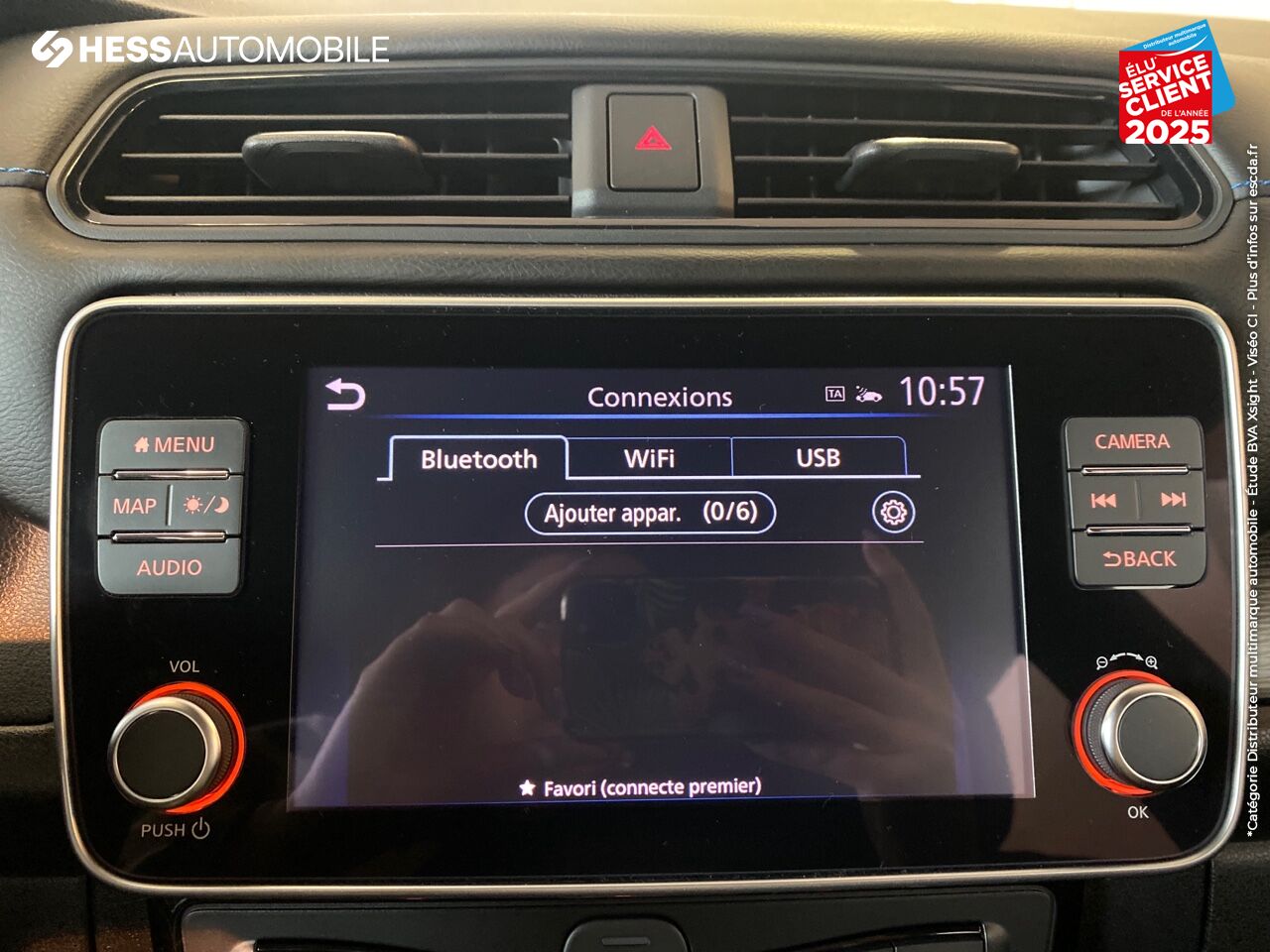 Véhicule d'occasion NISSAN LEAF 150CH 40KWH ACENTA GPS CAMERA chez Nissan Besançon