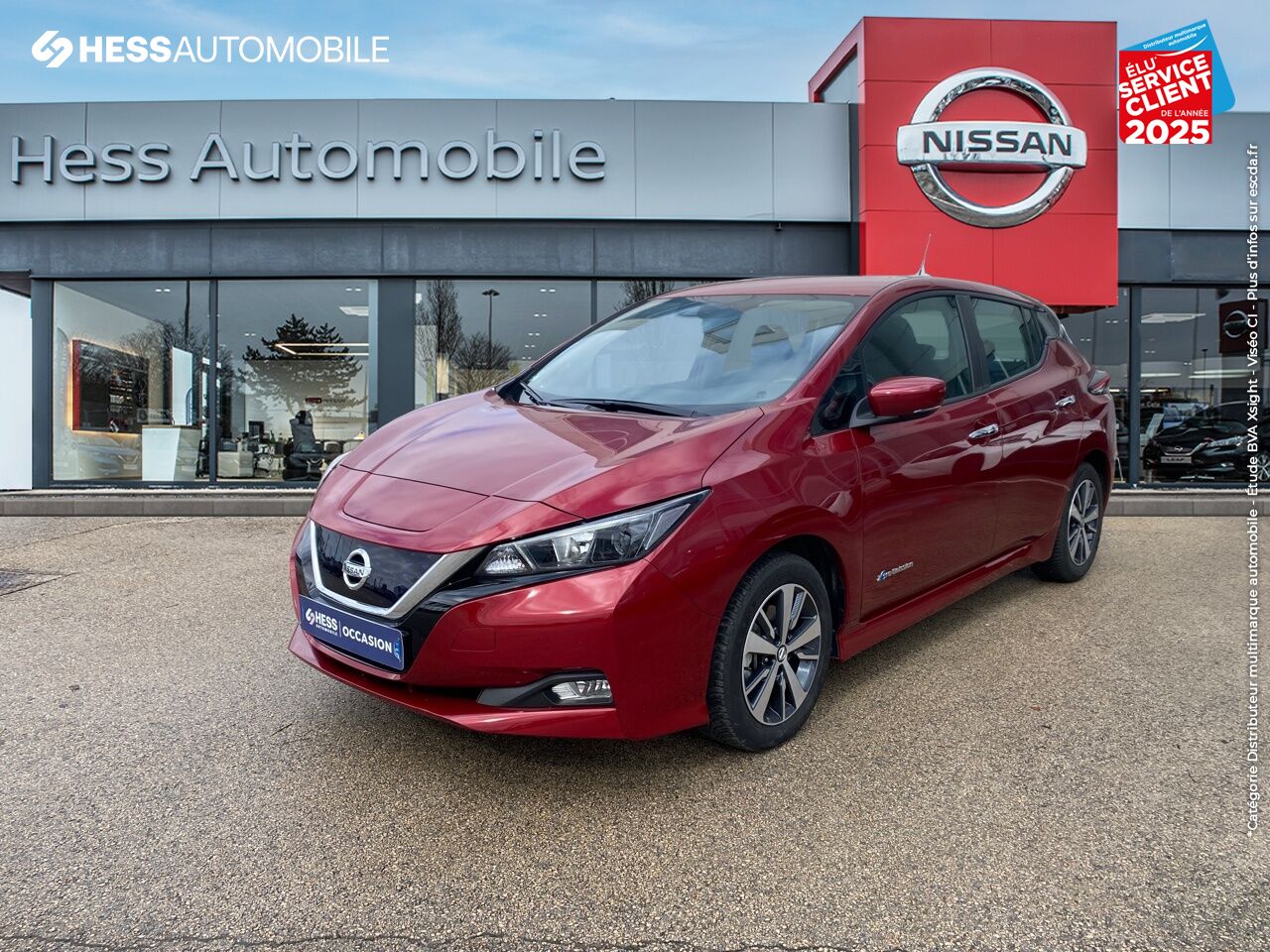 Véhicule d'occasion NISSAN LEAF 150CH 40KWH ACENTA GPS CAMERA chez Nissan Besançon