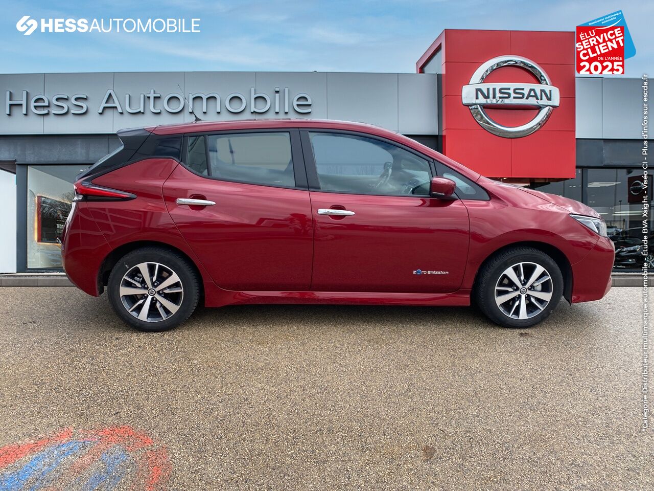 Véhicule d'occasion NISSAN LEAF 150CH 40KWH ACENTA GPS CAMERA chez Nissan Besançon