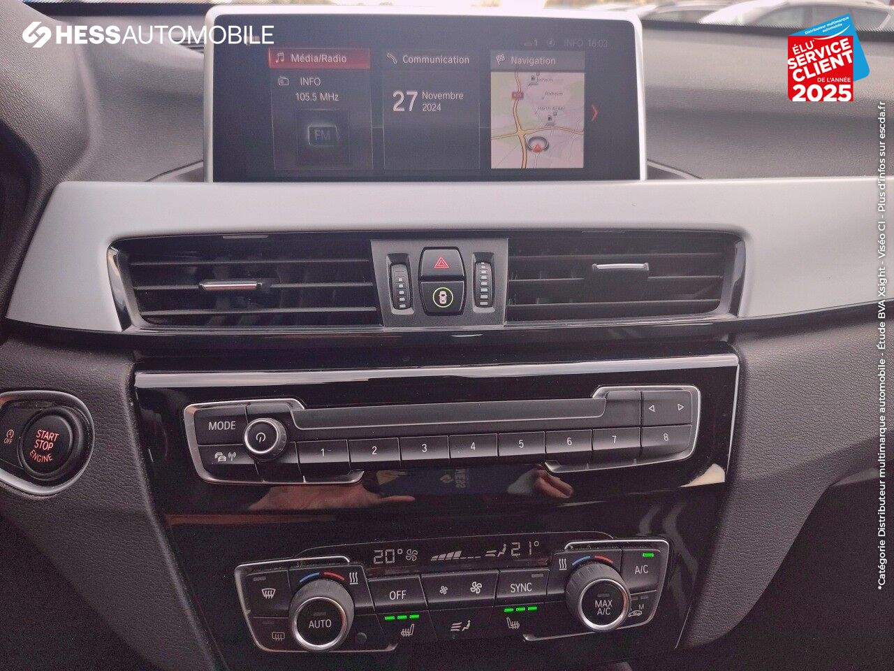 Véhicule d'occasion BMW X1 SDRIVE18IA 140CH LOUNGE DKG7 EURO6D-T chez BMW Mulhouse