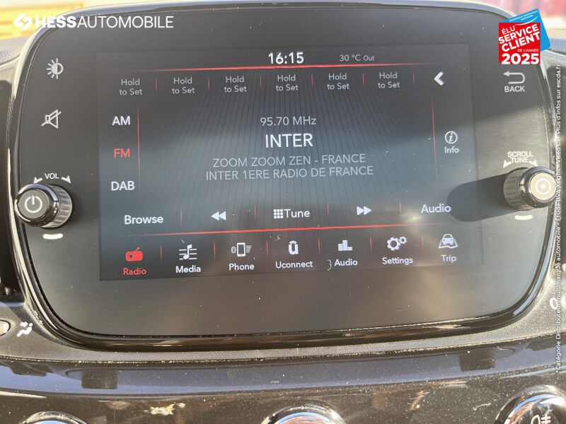 Véhicule d'occasion FIAT 500 1.0 70CH BSG S/S DOLCEVITA CAR PLAY RADAR AR chez Fiat Huningue
