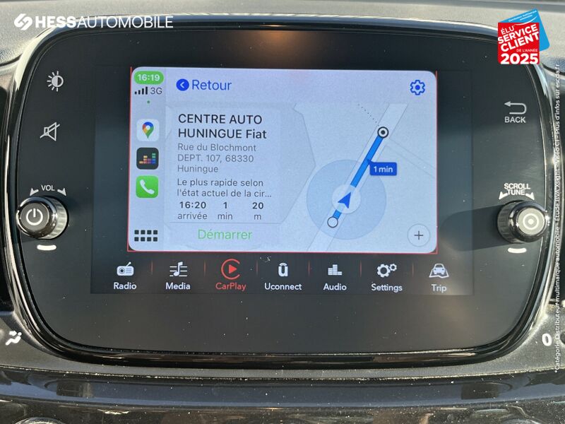 Véhicule d'occasion FIAT 500 1.0 70CH BSG S/S DOLCEVITA CAR PLAY RADAR AR chez Fiat Huningue