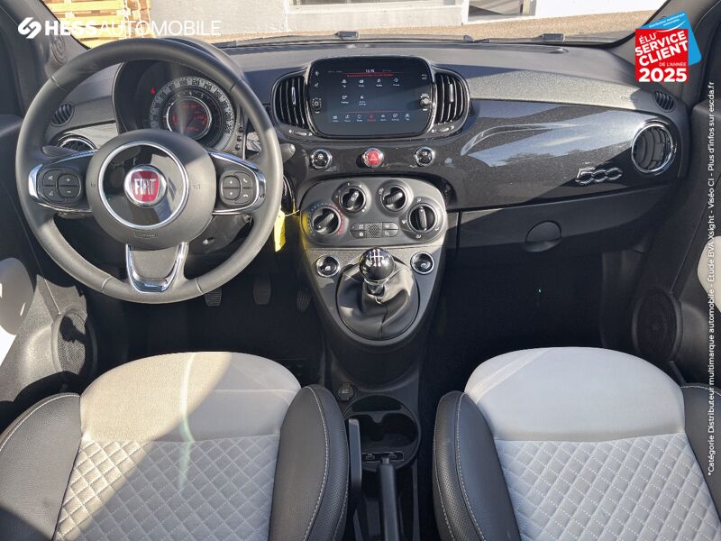 Véhicule d'occasion FIAT 500 1.0 70CH BSG S/S DOLCEVITA CAR PLAY RADAR AR chez Fiat Huningue