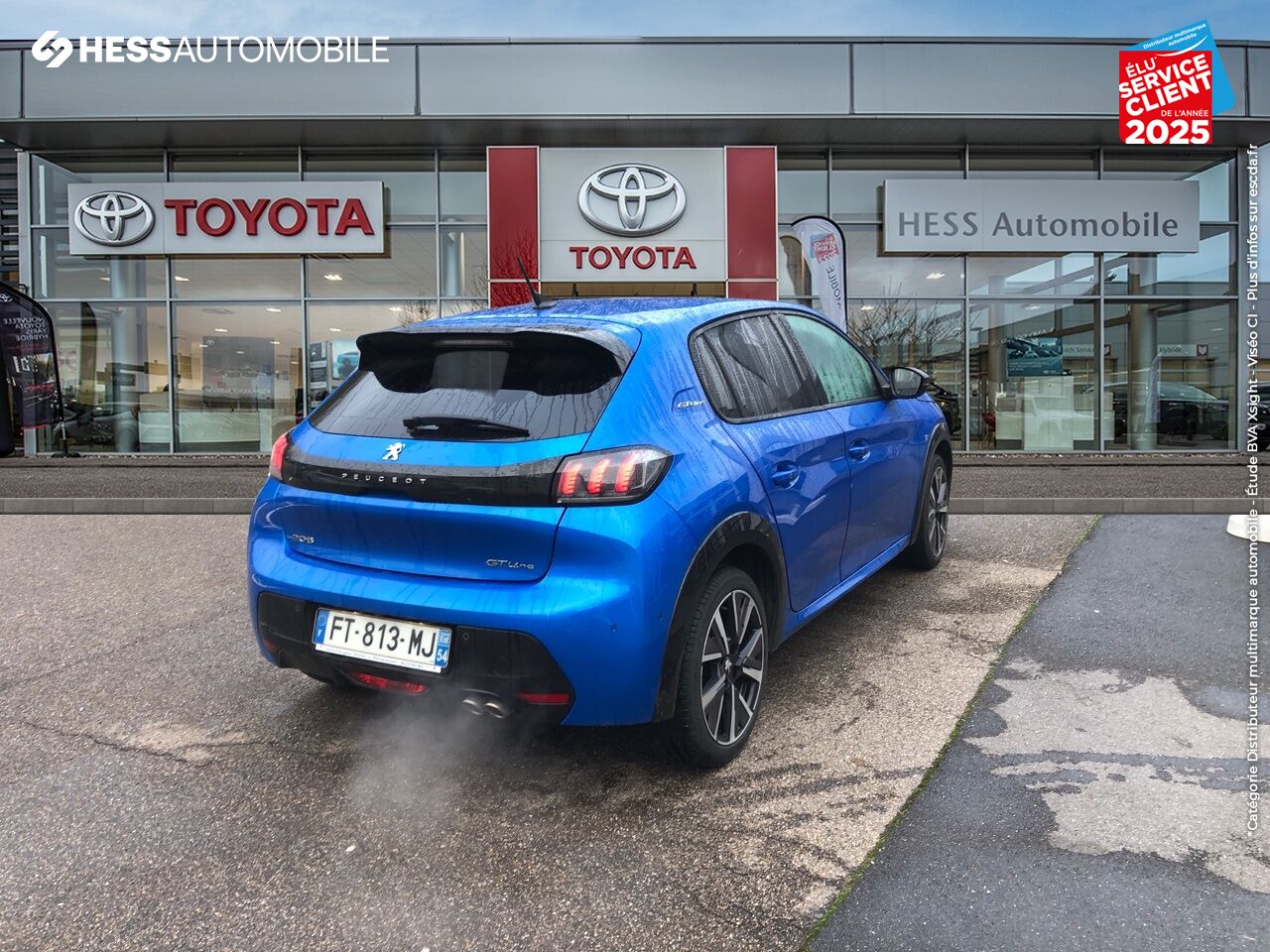 Véhicule d'occasion PEUGEOT 208 1.2 PURETECH 130CH S/S GT LINE EAT8 SIEGES CHAUF GPS CAMERA chez Renault Colmar