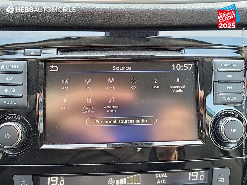 Véhicule d'occasion NISSAN QASHQAI 1.5 DCI 115CH N-CONNECTA DCT 2019 EURO6-EVAP TPANO GPS CAM360 CAR PLAY chez Nissan Beaune