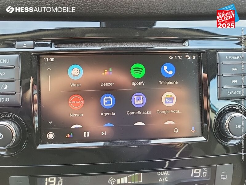 Véhicule d'occasion NISSAN QASHQAI 1.5 DCI 115CH N-CONNECTA DCT 2019 EURO6-EVAP TPANO GPS CAM360 CAR PLAY chez Nissan Beaune