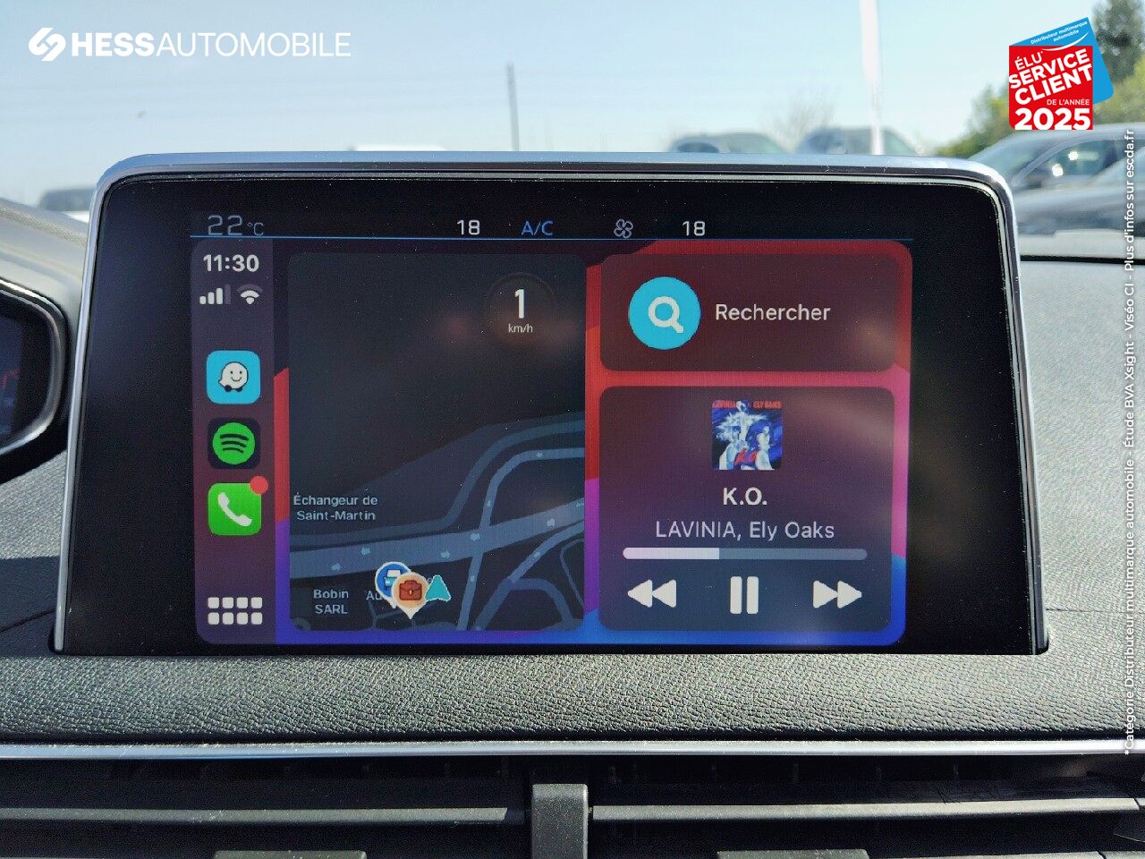 Véhicule d'occasion PEUGEOT 3008 1.2 PURETECH 130CH ACTIVE BUSINESS S/S EAT6 GPS chez Renault Saint-Louis