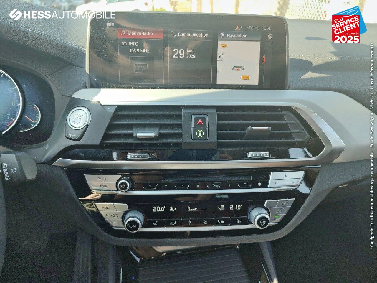 Véhicule d'occasion BMW X3 XDRIVE30IA 252CH LUXURY EURO6D-T chez BMW Besançon