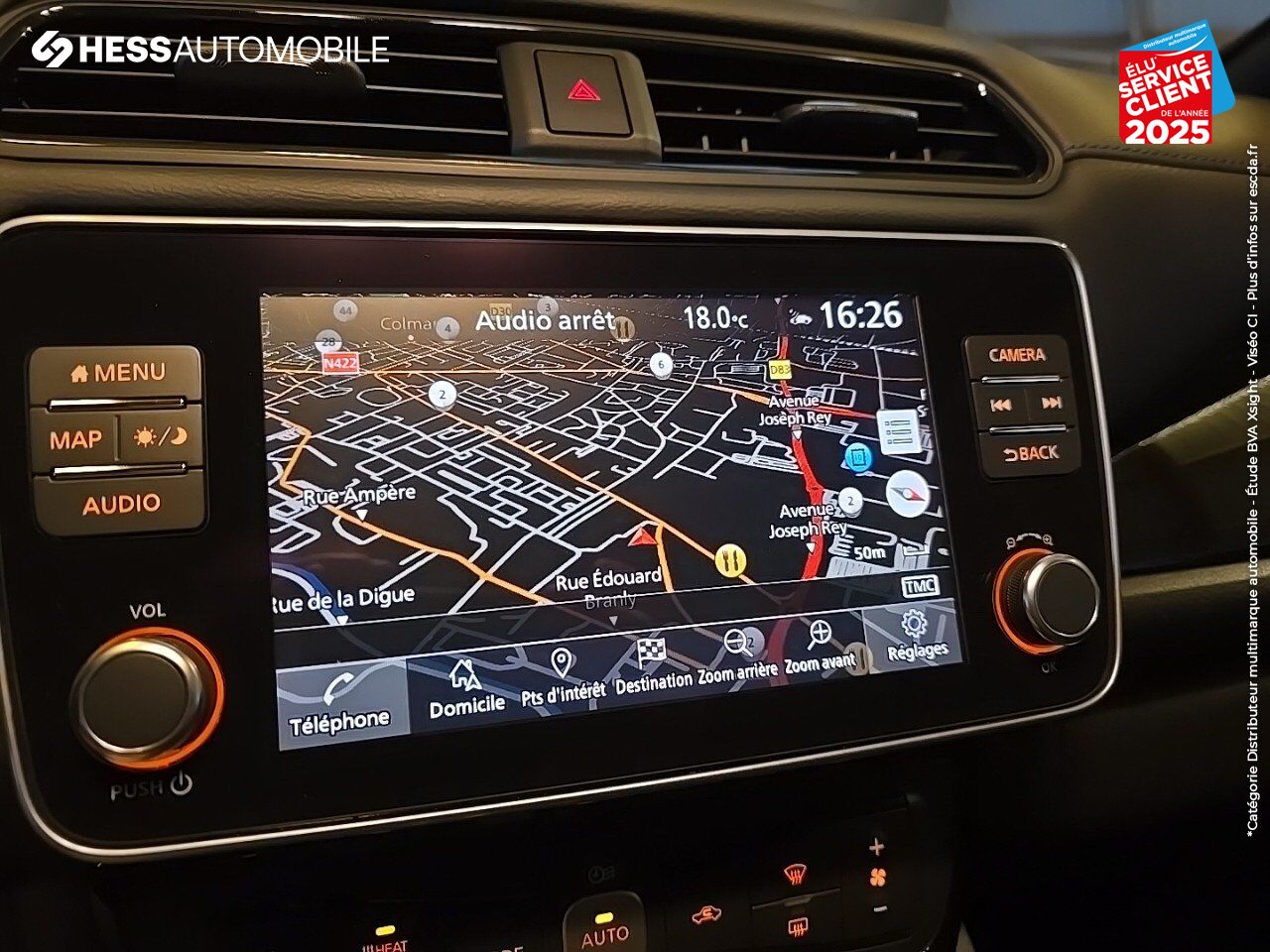 Véhicule d'occasion NISSAN LEAF 150CH 40KWH TEKNA 22 SIEGES CHAUF/CUIR GPS CAMERA BOSE chez Nissan Besançon