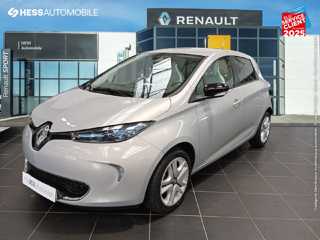 Véhicule d'occasion RENAULT ZOE ZEN CHARGE NORMALE TYPE 2 GPS chez Renault Montbéliard