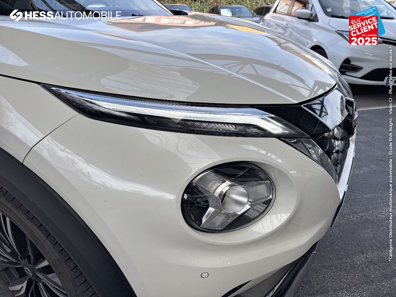 Véhicule d'occasion NISSAN JUKE 1.6 HYBRID 143CH N-DESIGN 2023.5 SIEGES CHAUF/CUIR VOLANT CHAUF CAMERA BOSE chez Nissan Juke occasion
