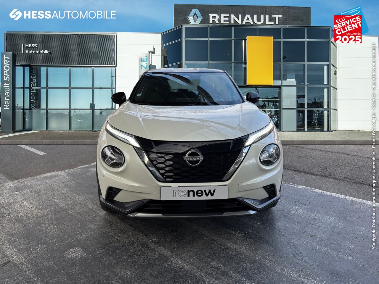 Véhicule d'occasion NISSAN JUKE 1.6 HYBRID 143CH N-DESIGN 2023.5 SIEGES CHAUF/CUIR VOLANT CHAUF CAMERA BOSE chez Nissan Juke occasion