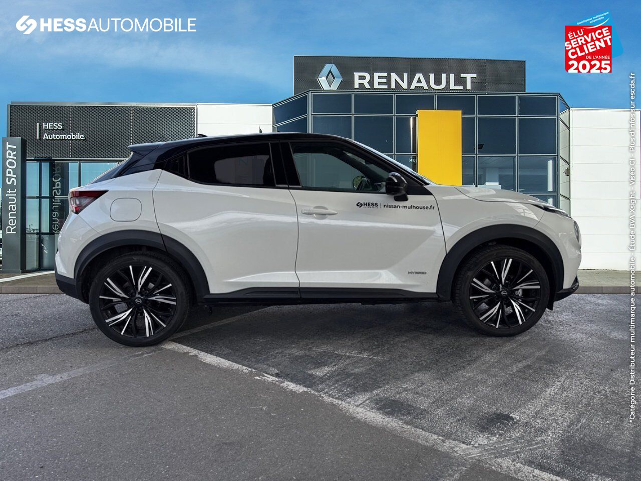 Véhicule d'occasion NISSAN JUKE 1.6 HYBRID 143CH N-DESIGN 2023.5 SIEGES CHAUF/CUIR VOLANT CHAUF CAMERA BOSE chez Nissan Juke occasion