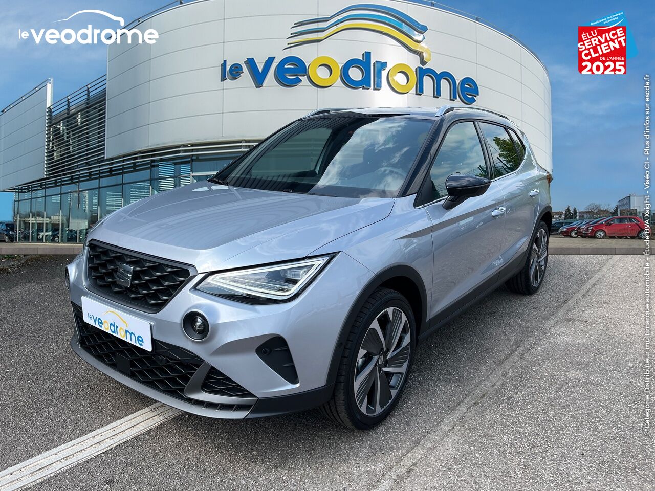 Véhicule d'occasion SEAT ARONA 1.0 TSI 110CH FR DSG7 CAMERA GPS RADAR AV/AR chez Le Veodrome