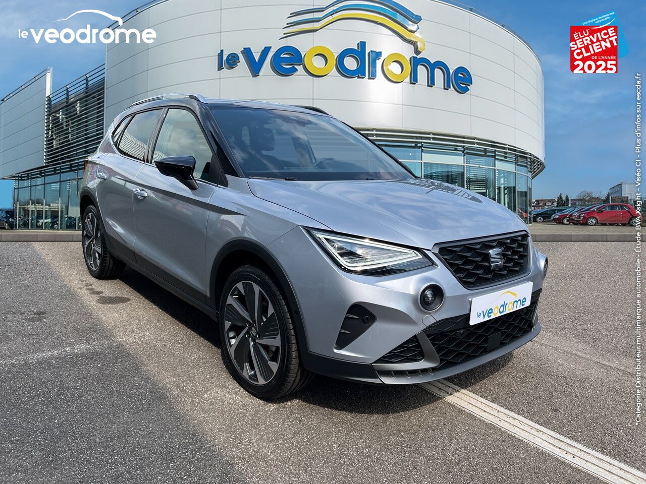 Véhicule d'occasion SEAT ARONA 1.0 TSI 110CH FR DSG7 CAMERA GPS RADAR AV/AR chez Le Veodrome