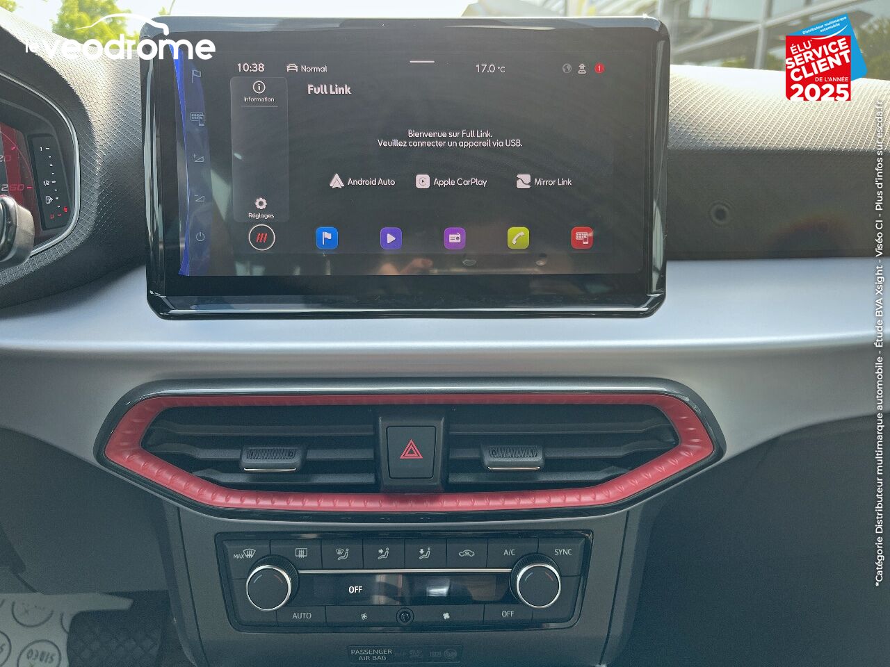 Véhicule d'occasion SEAT ARONA 1.0 TSI 110CH FR DSG7 CAMERA GPS RADAR AV/AR chez Le Veodrome