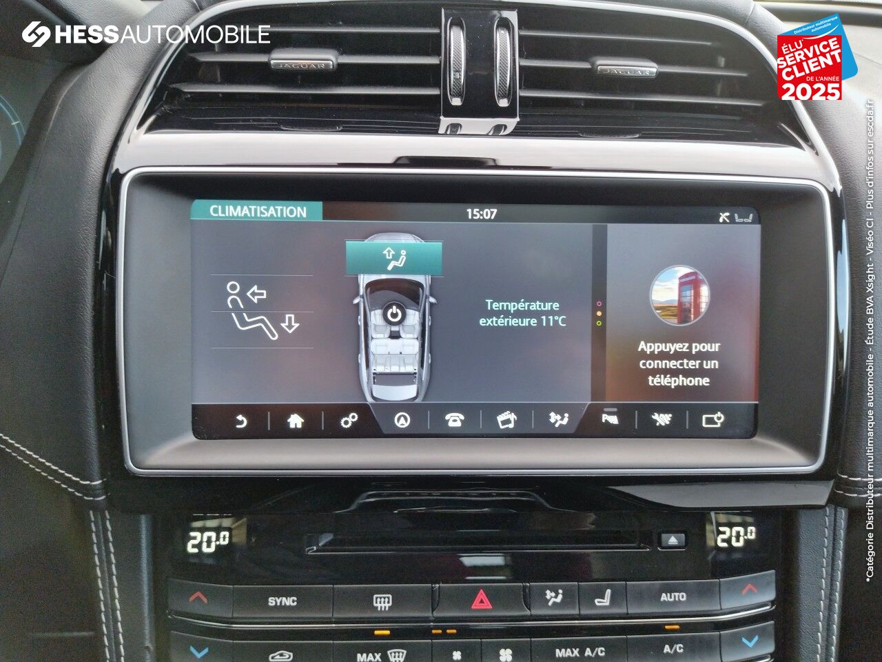 Véhicule d'occasion JAGUAR F-PACE V6 3.0 SUPERCHARGED 380CH S 4X4 BVA8 TPANO GPS chez Peugeot Hirson
