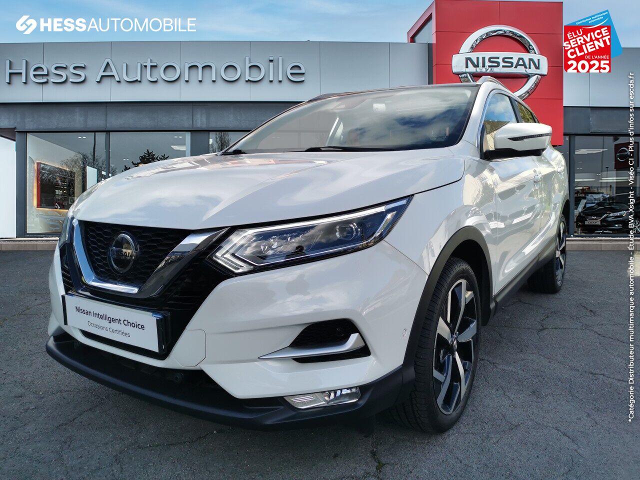 Véhicule d'occasion NISSAN QASHQAI 1.5 DCI 115CH TEKNA DCT 2019 TPANO CAMERA GPS CUIR SIEGES CHAUF chez Nissan Thionville