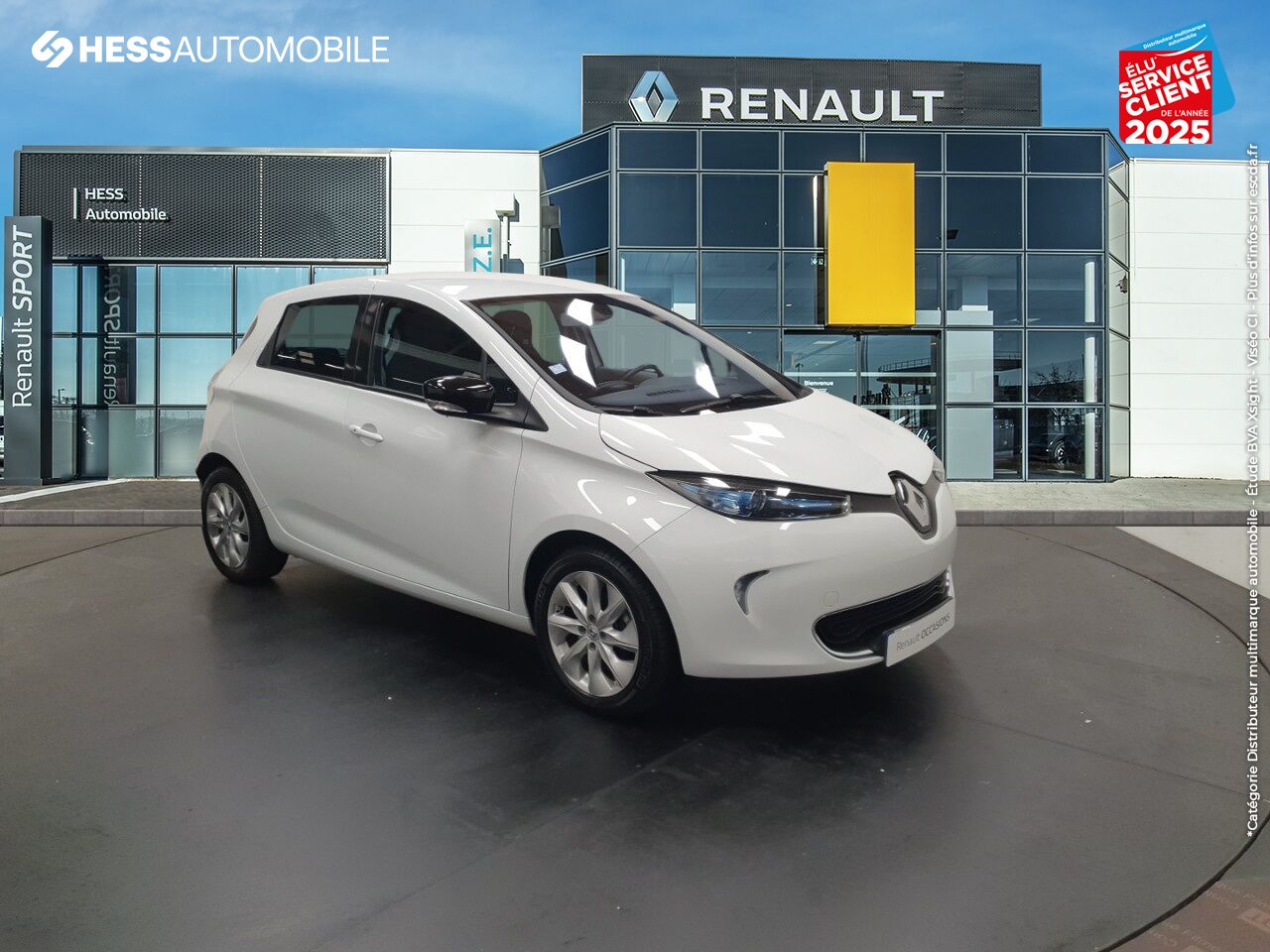 Véhicule d'occasion RENAULT ZOE INTENS CHARGE RAPIDE GPS CAMERA chez Renault Strasbourg