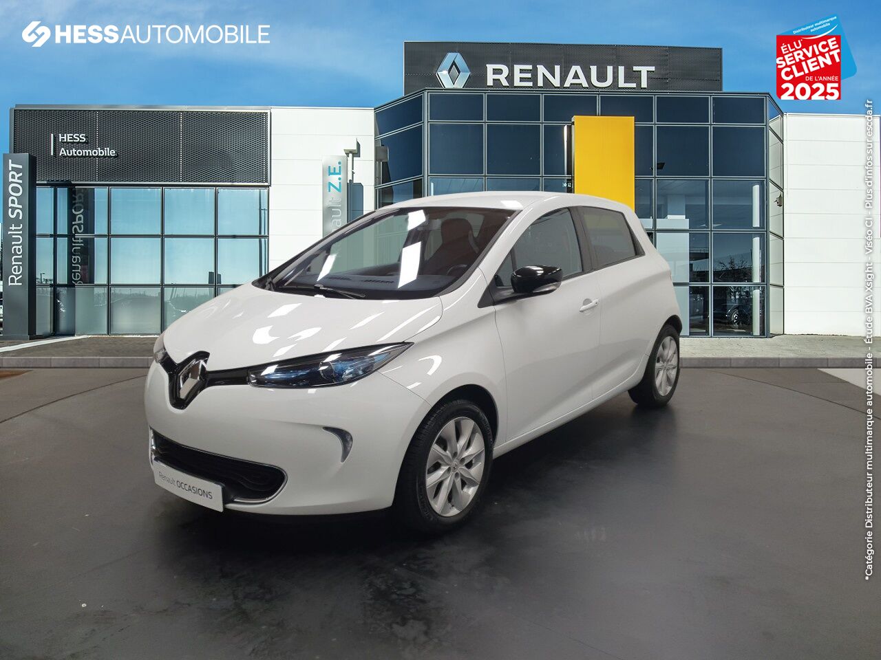 Véhicule d'occasion RENAULT ZOE INTENS CHARGE RAPIDE GPS CAMERA chez Renault Strasbourg