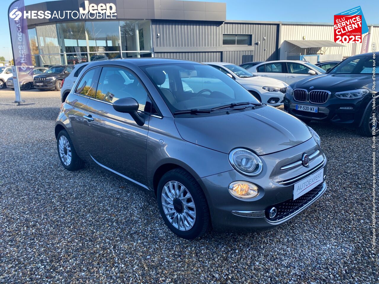 Véhicule d'occasion FIAT 500 1.2 8V 69CH LOUNGE RADAR AR TPANO chez Fiat Colmar